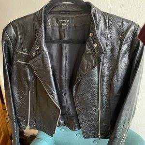 Genuine leather black  jacket